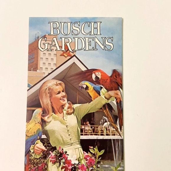 Vintage 1960s Busch Gardens Tampa Florida Wildlife Brochure Travel Brochure - Picture 10 of 10
